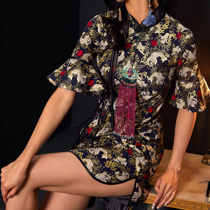 Koi Fish Cheongsam Qipao Chinese Dress