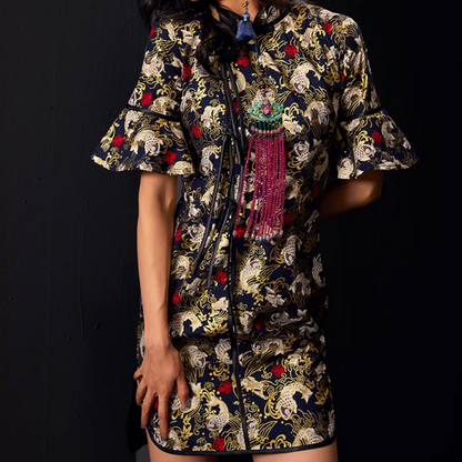 Koi Fish Cheongsam Qipao Chinese Dress